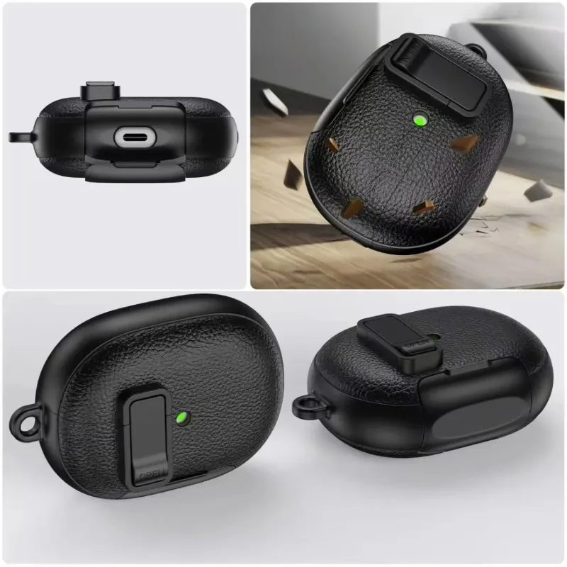 For Huawei FreeBuds Pro 5 FreeClip2 PU Leather Case with Phone