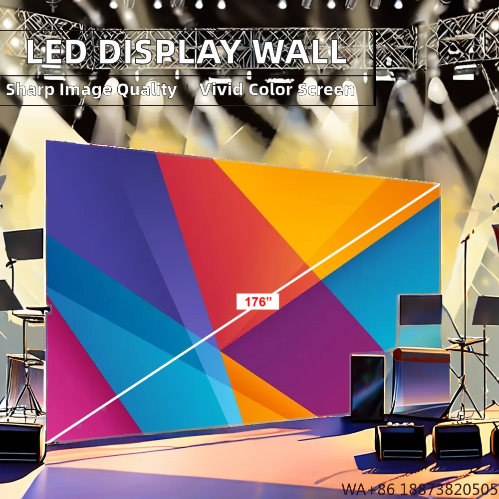 

Светодиодный дисплей для использования в помещении/на открытом воздухе P2.6 P2.9 P3.9 Полноцветный рекламный экран Цифровой пол Концертная сцена Фон Видеостена