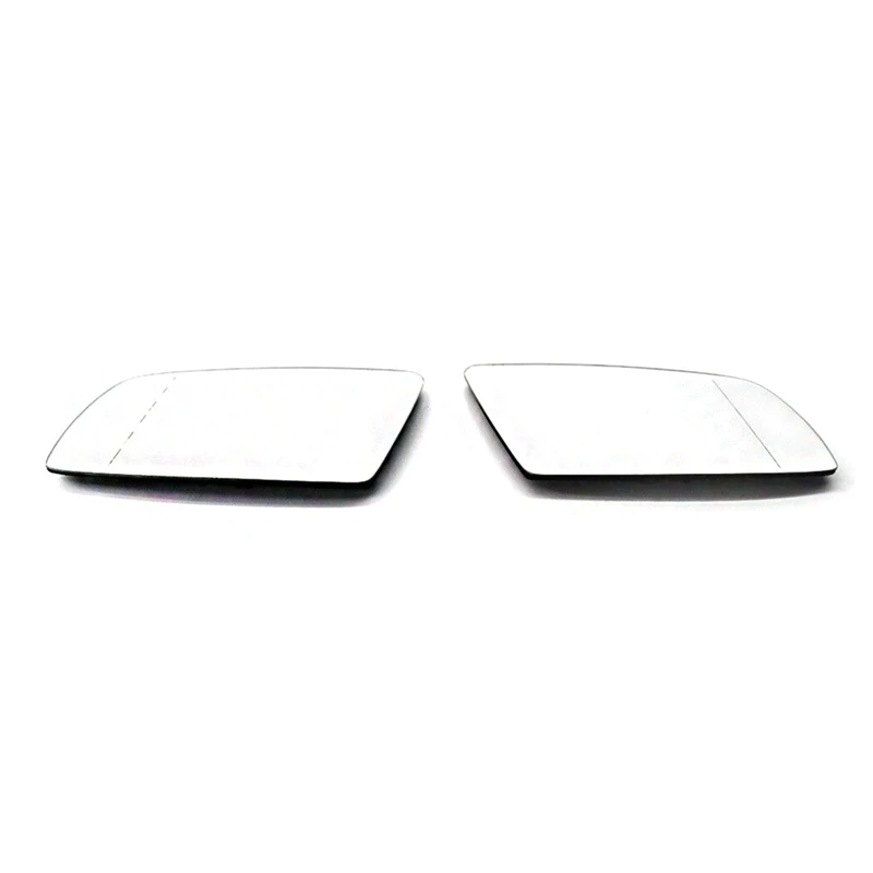 Left & Right Side White Heating Mirror Glass 51167065081 51167065082 For BMW 5 Series E60 520D 520I 523Li 525Li 530Li