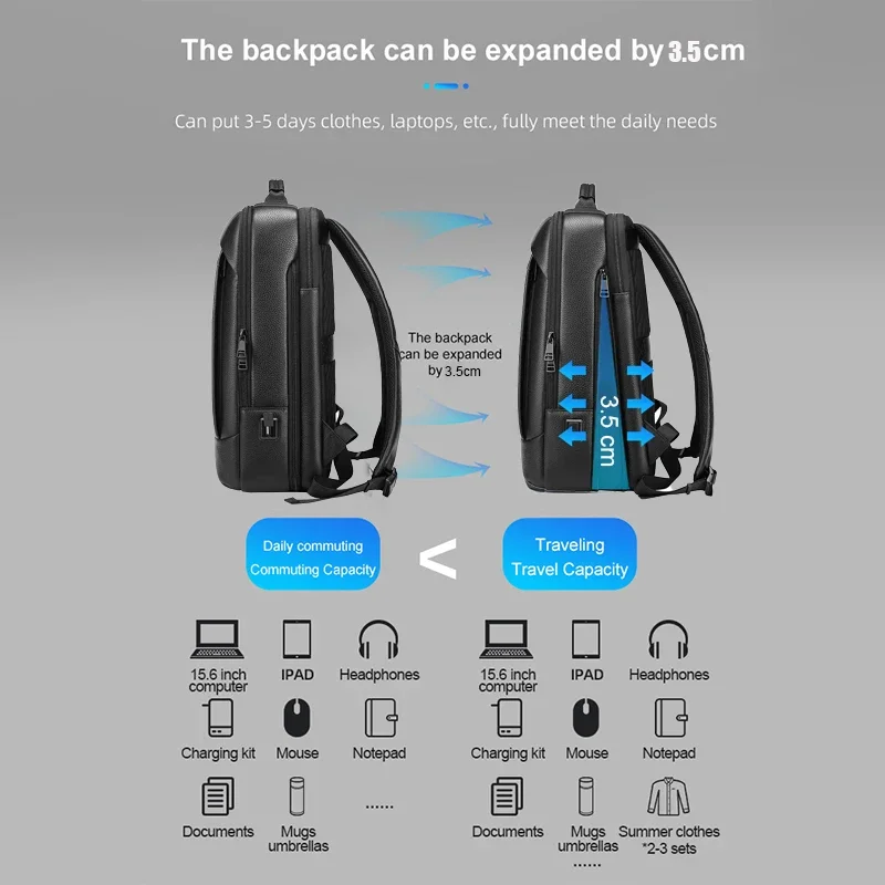 SWISS MILITARY New Design Business Backpack Men Casual Travel Multifunctional Black Backpack Fashion Male Laptop Bag Mochila