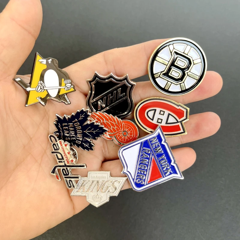 NHL Ice Hockey League Detroit Red Wings Team Badge Chest Pin Fan Wearing Items Sport Fitness Fans Supplies Other Brands view 2