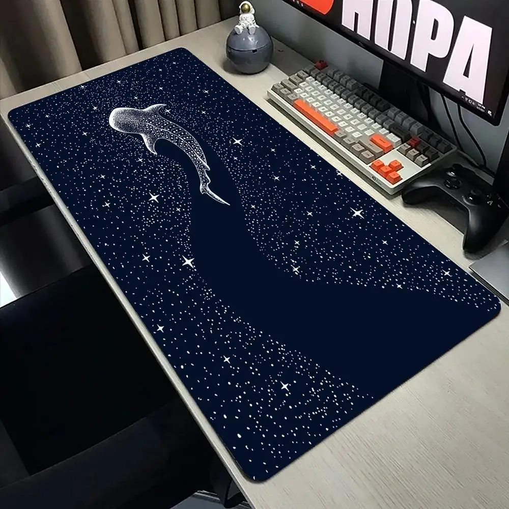 

HD Whale Design Printing Mouse Pad Large mouse pad, desk pad, anti slip base, washable for office and home use