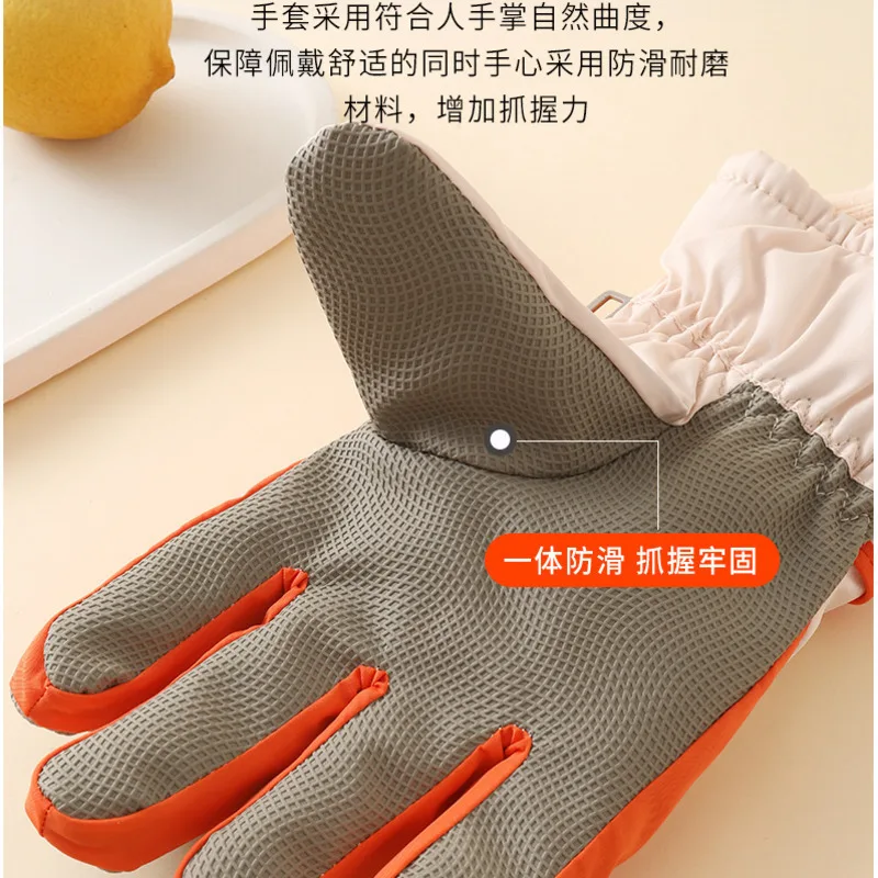 يونيكورن الكرتون الفتيات قفازات الشتاء أفخم الدافئة سميكة الاطفال التزلج القفازات الثلوج مقاوم للماء المضادة للانزلاق قفازات الأطفال #6