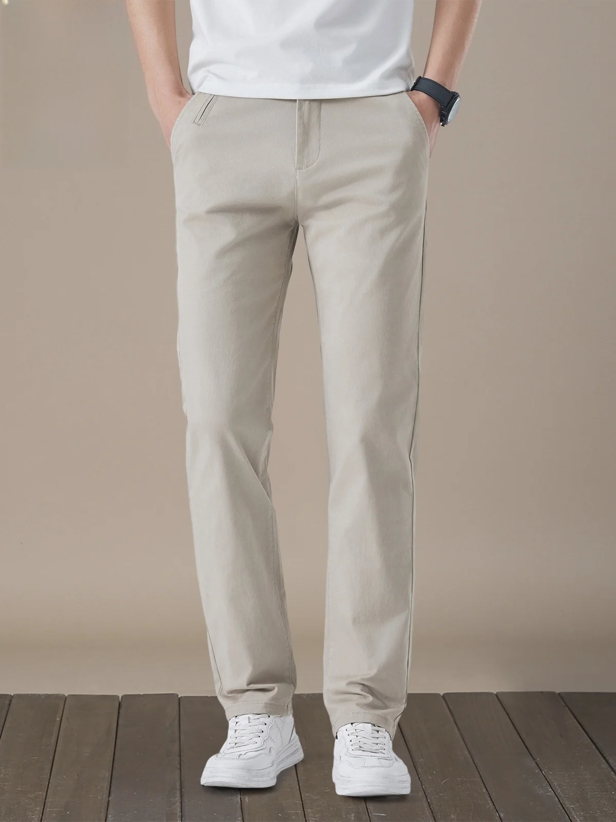 

Мужские повседневные брюки прямого кроя, тонкие, летние, легкие, цветные, длинные брюки для мужчин