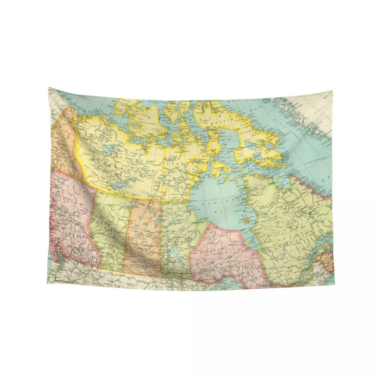 

Vintage Map of Canada (1922) Tapestry Wall Mural Kawaii Room Decor Decor Home Tapestry