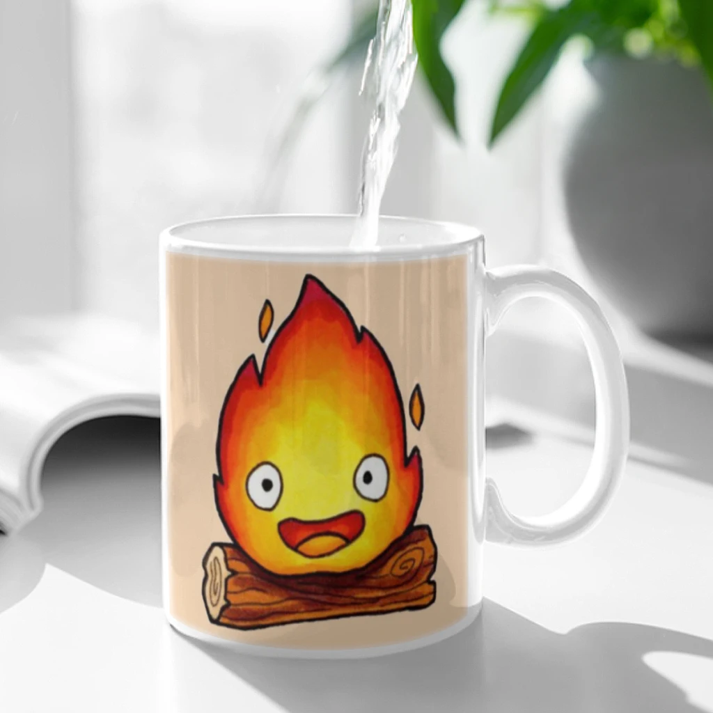 Cute Figure Fire Elves Coffee Mug 11oz Fun Ceramic Coffee Tea Cocoa Cup Handle Tea Drink Cup