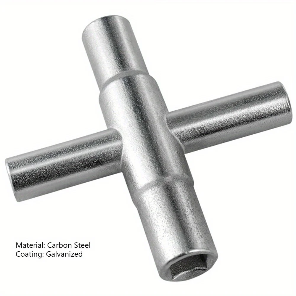 4 in 1 Universal Faucet Wrench for Bathroom Electric Meter Cabinets Radiator Bleeding 6.5mm 7mm 8mm 9mm  Key Socket Spanne