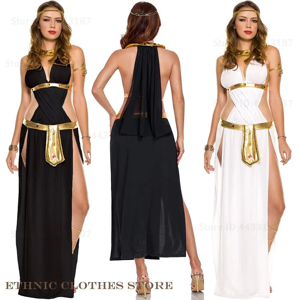 

Костюм для косплея на Хэллоуин для женщин, сексуальное средневековое платье принцессы с открытой спиной, греческая богиня, египетская богиня, сценический костюм