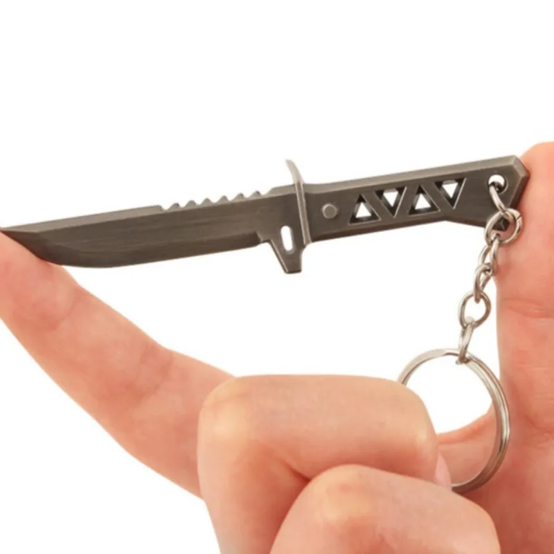 발로란트 제노헌터 근접 무기 키체인 모델 액세서리, 섬세한 모델 리버 금속 검 선물, 장난감 공예 컬렉션, 9cm