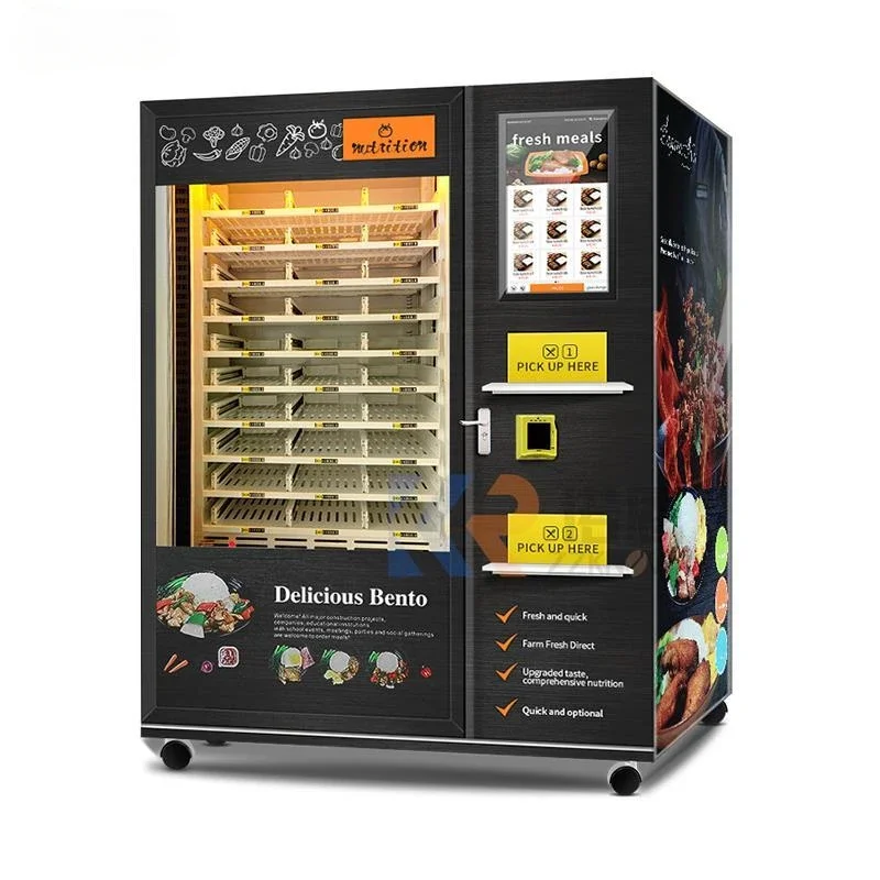 cross-borderSelf Service Lunch Bento Hot Meal Vending Machine With Microwave Heater