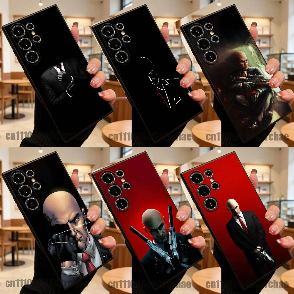 For Agent 47 Hitman Phone Case For Samsung Galaxy S23 S24 S26 S25 S22 S21 S10 5G Ultra Plus Fe Custom Cover