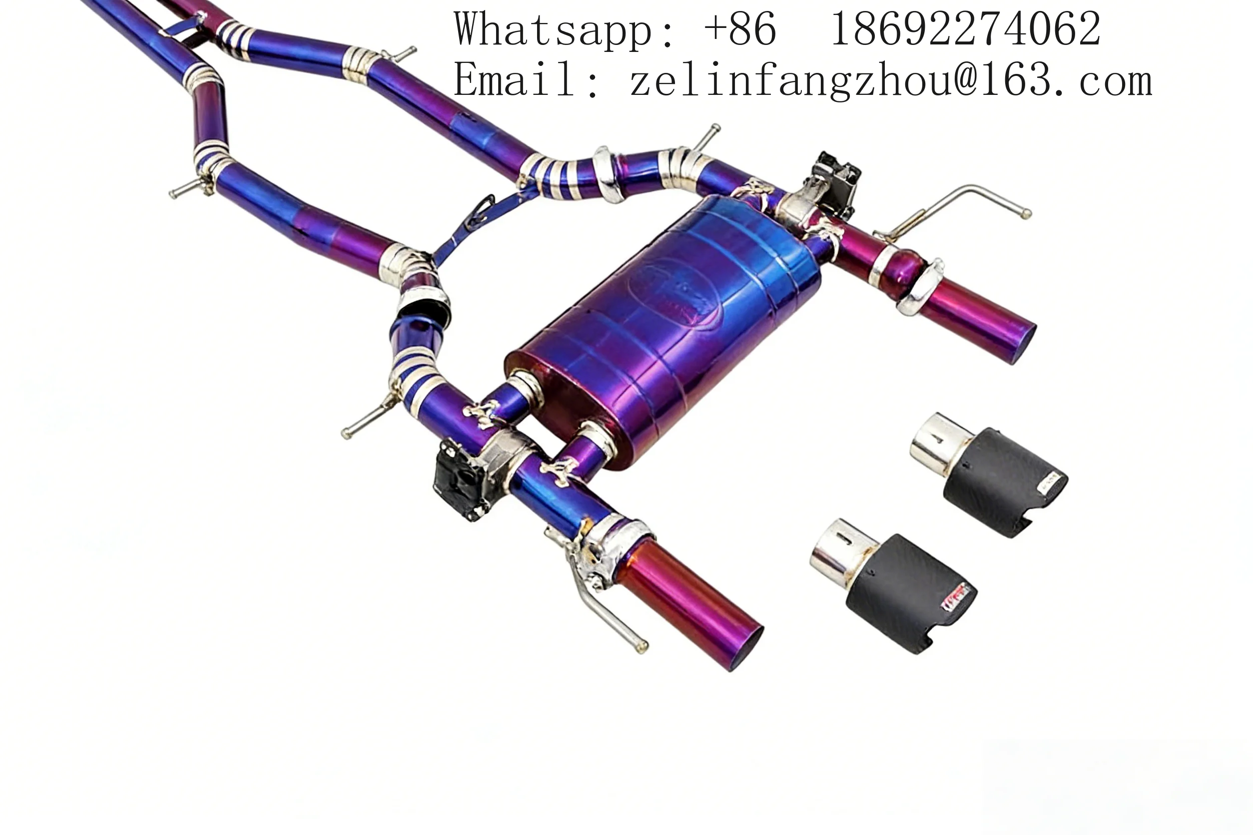 High Performance Titanium Electric Valvetronic Exhaust System For Cadillac ATS