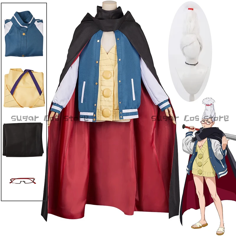 Seiko Ayase Anime Cosplay Costume Wig Cloak Jacket Earrings Glasses Outfit Santa Dodoria For Women Girls Halloween Party Props