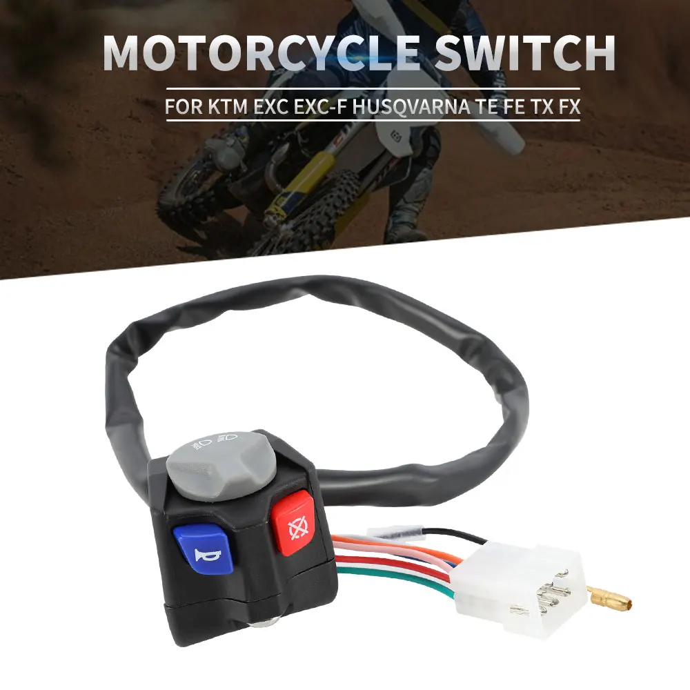 motorcycle Headlight Horn Kill switch For Husqvarna TE FE TX FX For KTM EXC XCW EXCF TPI 125 150 200 250 350 450 500 525 530