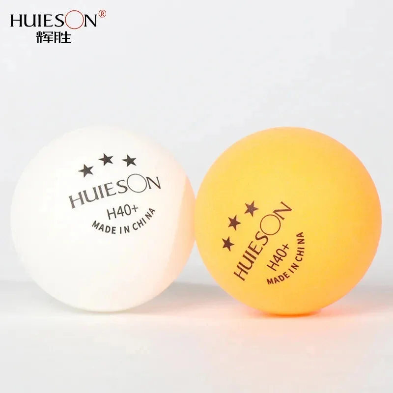 Huieson New Material ABS Plastic Ping Pong Balls H40+ 2.8G 3 Star Table Tennis Traing Balls for Clubs Amateur Games