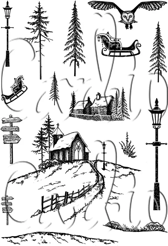 July 2026 New Christmas Joy Collection Snow Clear Stamps Stencil for DIY Making Card Scrapbook Embossed Paper Stamps Supplies image 3