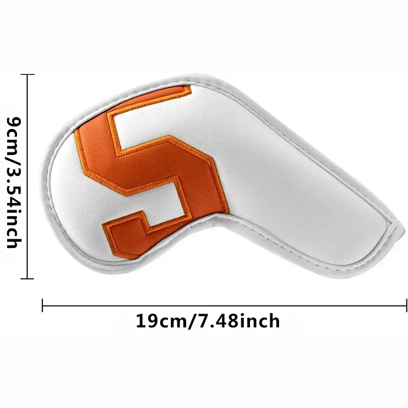 Golf Iron Heads Covers Leather Waterproof For With Magic Tape Fit 10pcs Golf Club Components Parts Various Color