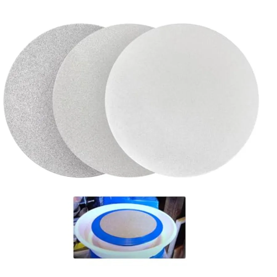 

Gemstone polishing application diamond-coated flat lap disc gray color no center hole 60/120/240 grit for tile porcelain glass