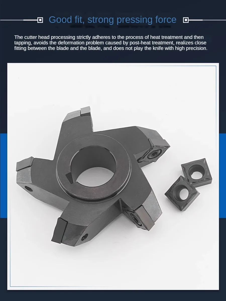 45° Positive and Negative Dovetail V-Groove Chamfering Cutter Disc for Internal and External, Upper and Lower Chamfering