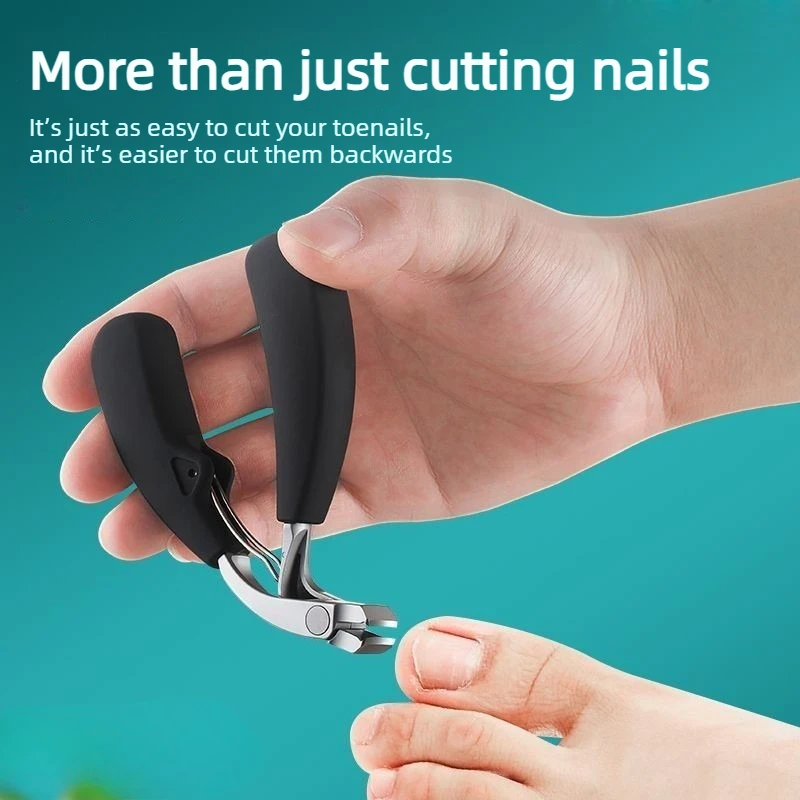 Stainless Steel Elbow Nail Clippers with Large Opening Nail Clippers Set Decoration Nail Cutter Tools Ingrown Toenail Clipper