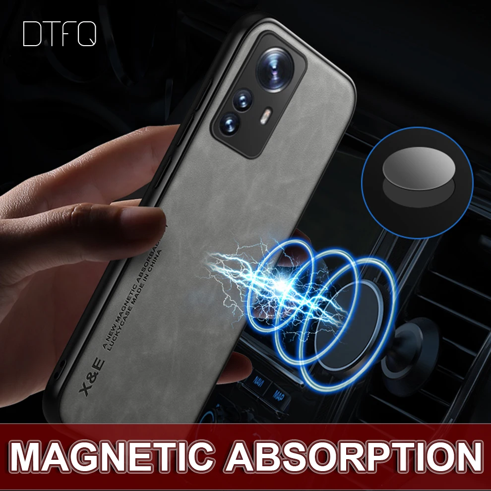 For Xiaomi 12 Case Magnetic Back Cover for Xiaomi 12S 12X Shockproof Case for Xiaomi 12S Pro Leather Case for Xiaomi 12 Pro