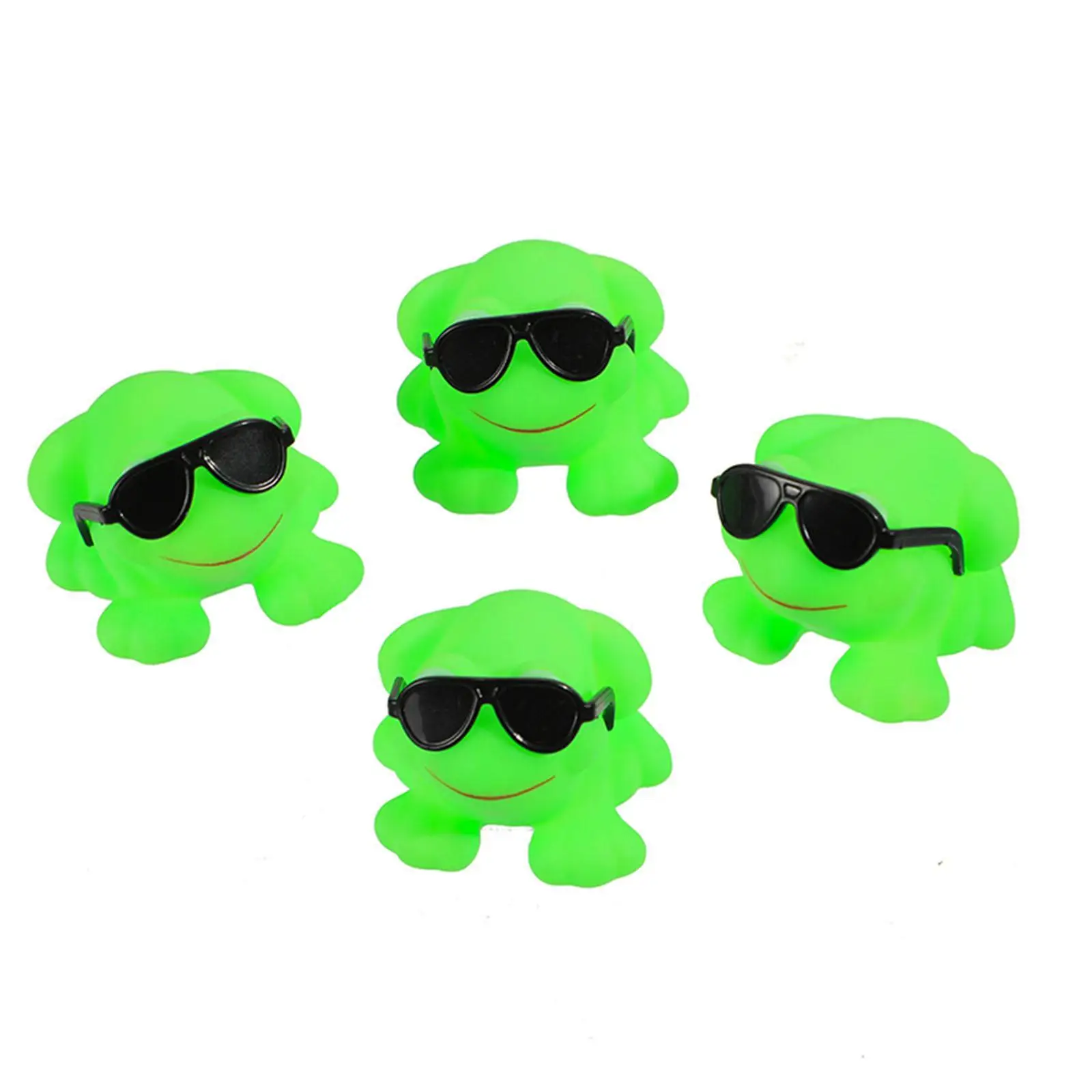 12x Cute Squeaky Frogs Bathing Toy Bath Tub Floating Toys for Boys and Girls Easter Bag Fillers Party Favors Stocking Stuffers