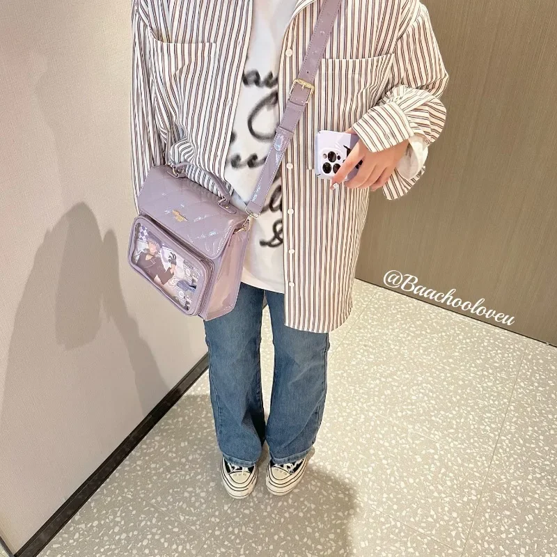 2024 Ita Bag Fashion Trendy Transparent Backpacks Women Chic Designed Clear Crossbody Bag Ladies Popular Handbag Bolsas Mujer