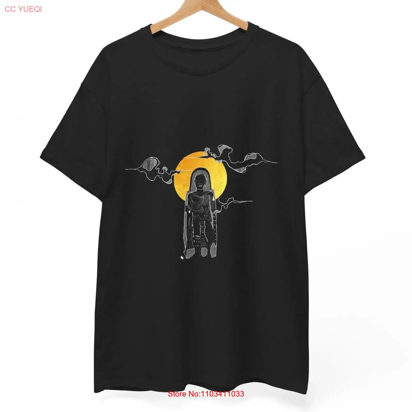 Bamiyan bouddha et poésie persane t-shirt poème de salsaïque sur l'amour de Abu Saeed Abul Khair coton lourd vintage graphique délavé