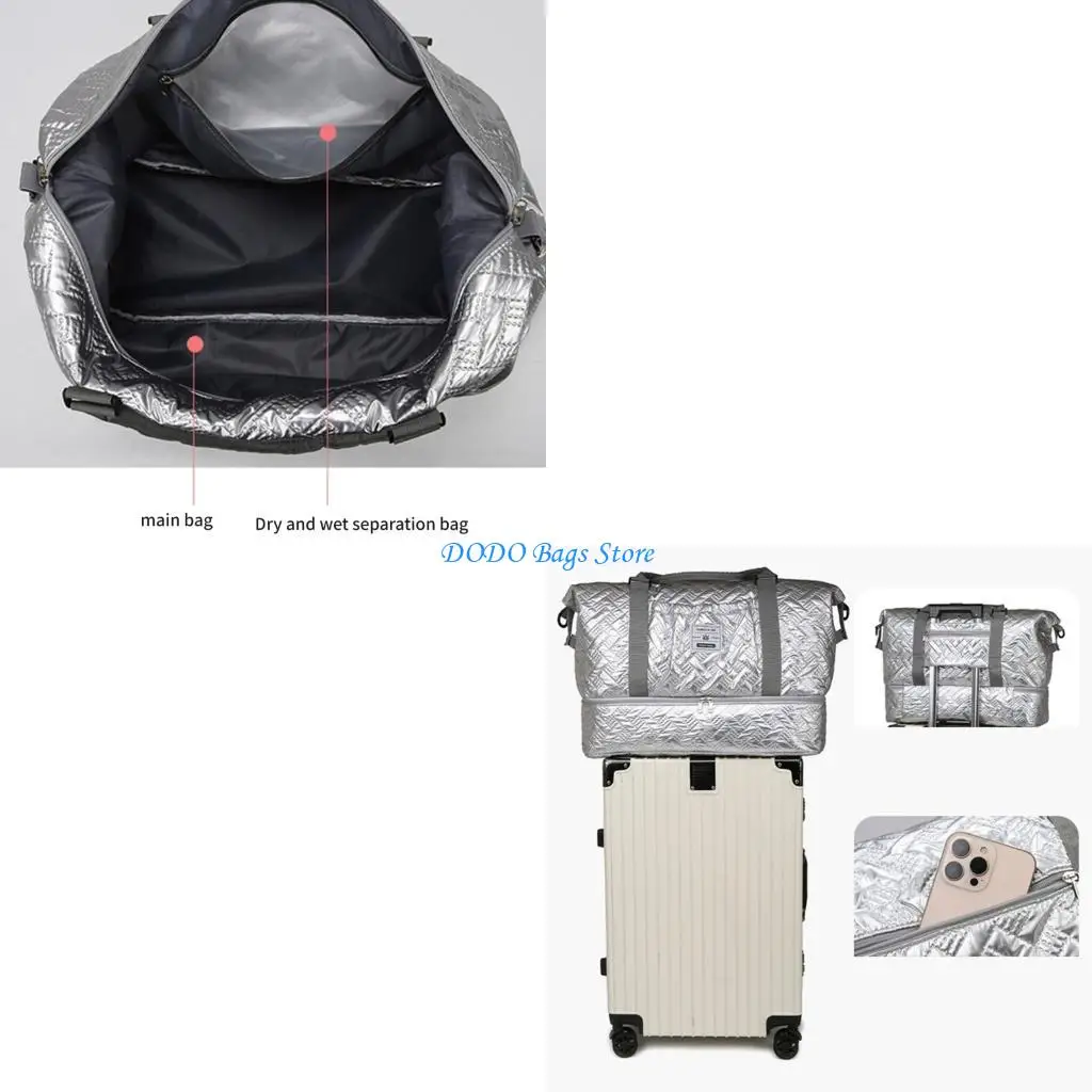 

Sport Bag Large Capacity Fitness Bag Travel Bag Weekender Bag Luggage Bag Overnight Bag with Shoe Compartment