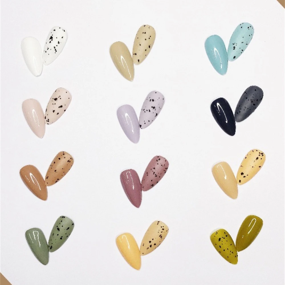 إنشاء تصاميم أظافر مذهلة مع تأثير بقعة سهولة الورنيش طويلة الأمد ومقاومة للرقاقة صيغة رسومات أظافر طلاء أظافر جل البيض