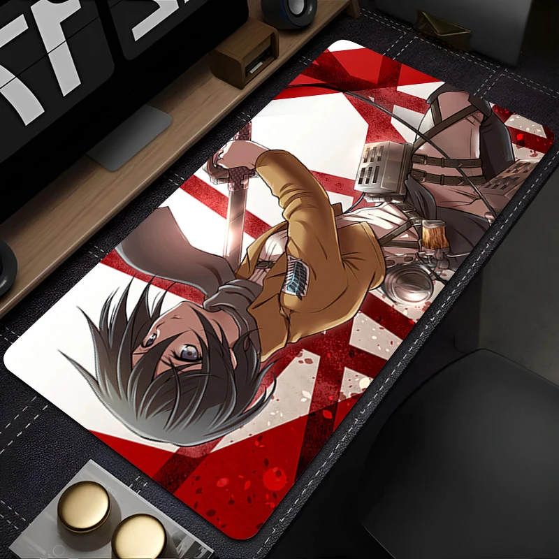 لوحة ماوس مطاطية غير قابلة للانزلاق، لوحة ماوس للألعاب، لوحة مفاتيح مكتبية، مكتب كمبيوتر محمول، حصيرة تيتان ميكاسا، وسادة ممتدة كبيرة