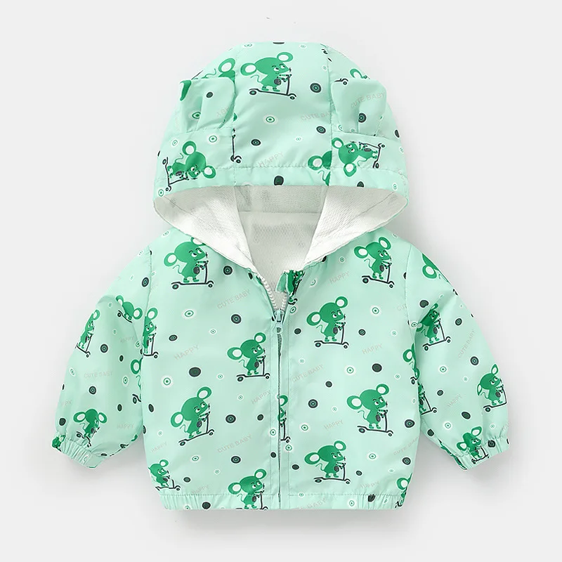 Baby Cartoon Full Print Baby Coat Spring and Autumn Fashion Top Boy Girl Baby Baby Baby Baby Tide