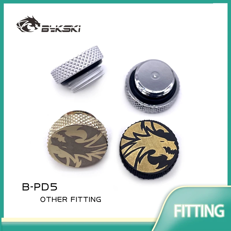 

BYKSKI G1/4'' Вилка Система водяного охлаждения Металлический уплотнительный замок Концевая заглушка радиатора Специальное издание Аксессуары для ПК Латунный фитинг B-PD5