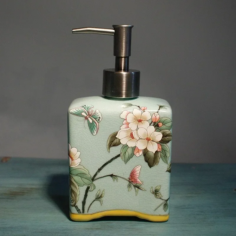 

Ceramic lotion bottle press bottle soap dispenser bathroom hotel shampoo bath gel essential oil bottled bathroom accessories