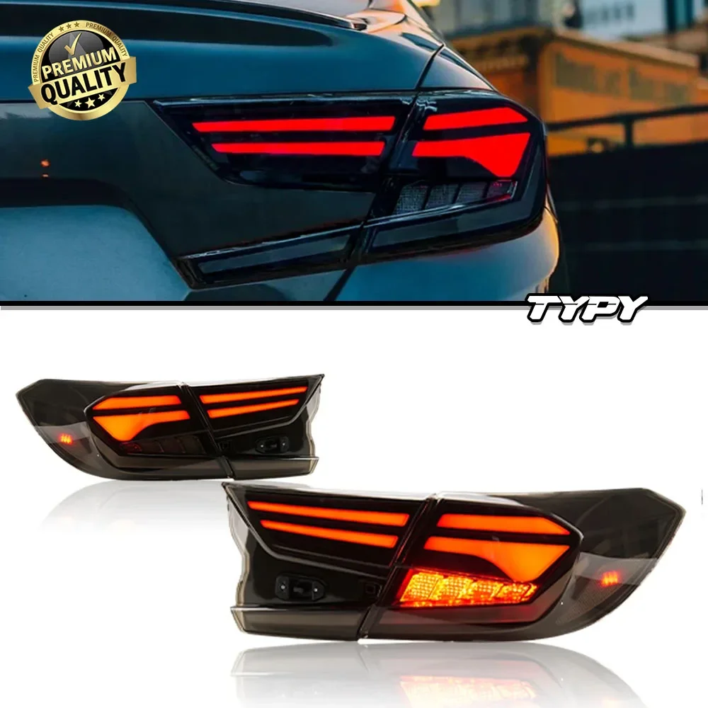 

Автозапчасти для Honda Accord G10, задний фонарь 2018-2021, новейший стиль, рулевой сигнал, стоп-сигнал заднего хода