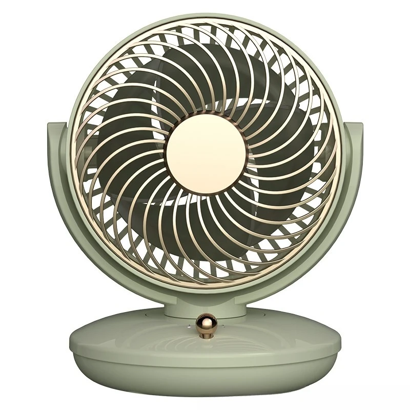 Desktop fan air circulation dormitory office third gear silent automatic shaking fan small usb