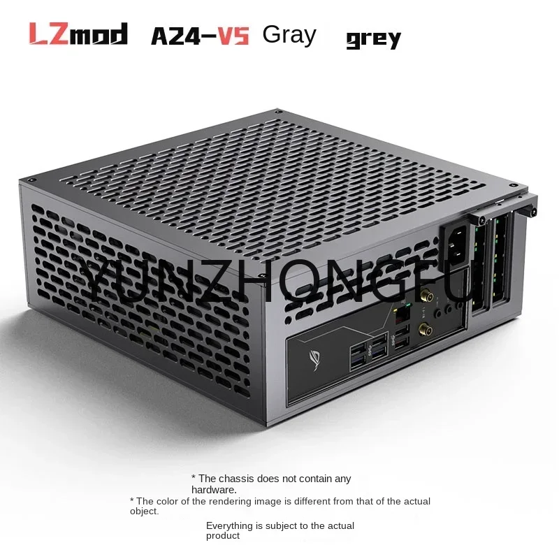 Lzmod mini A24-V5 2.0 itxケース Lzmod 5L mini A24-V5 dual-slot single-display chassis double-sided