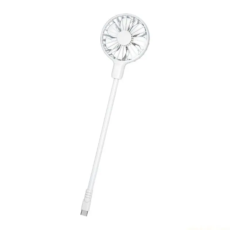 360 Rotatable Neck Type C Desk Fan Brushless Motor Type C Fan Flexible Neck For Gaming Outdoor Travel Camping Outdoor