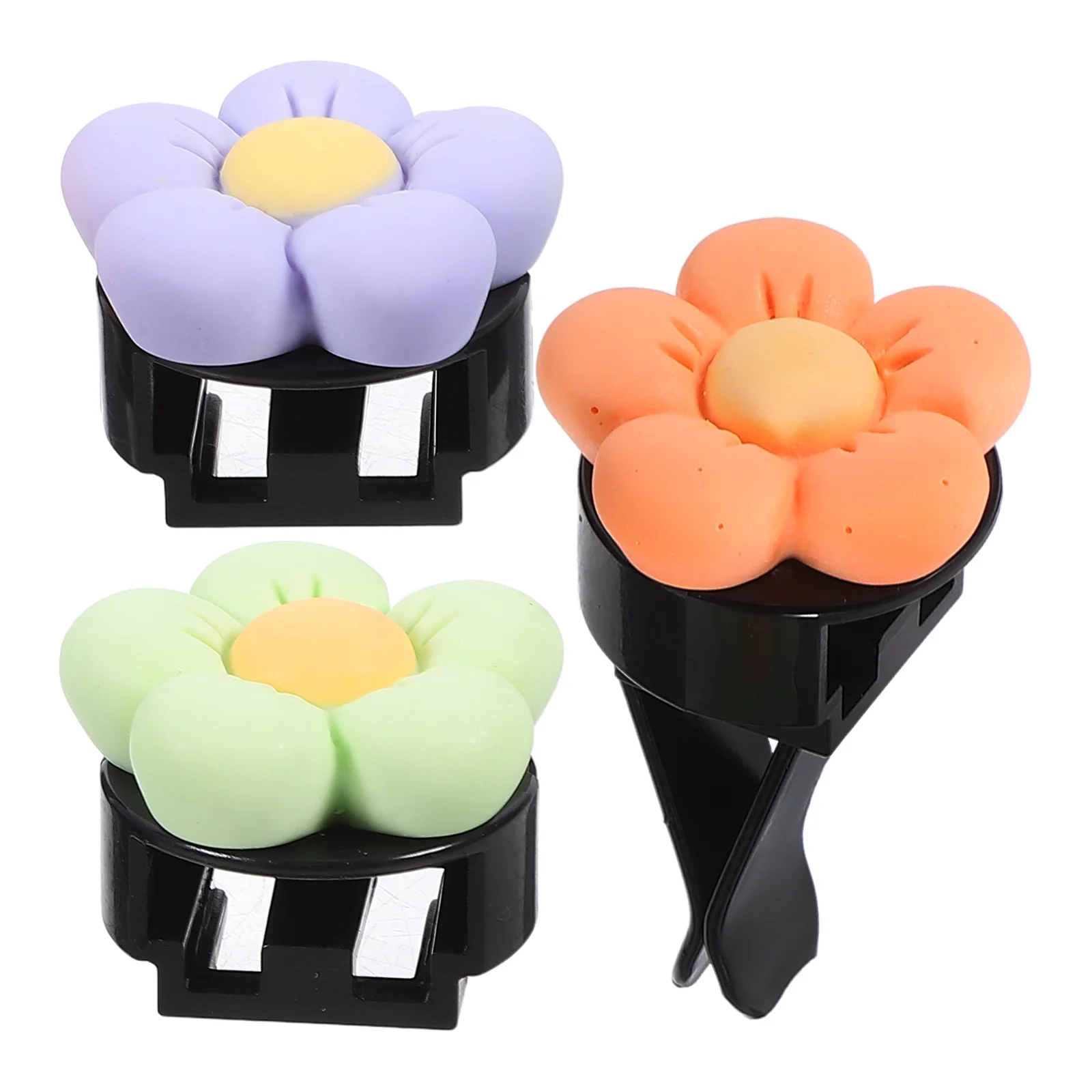 

3pcs Car Air Freshener Vent Clip Aromatherapy Resin Outlet Diffuser Decor For Women Cute Dashboard Accessories Interior