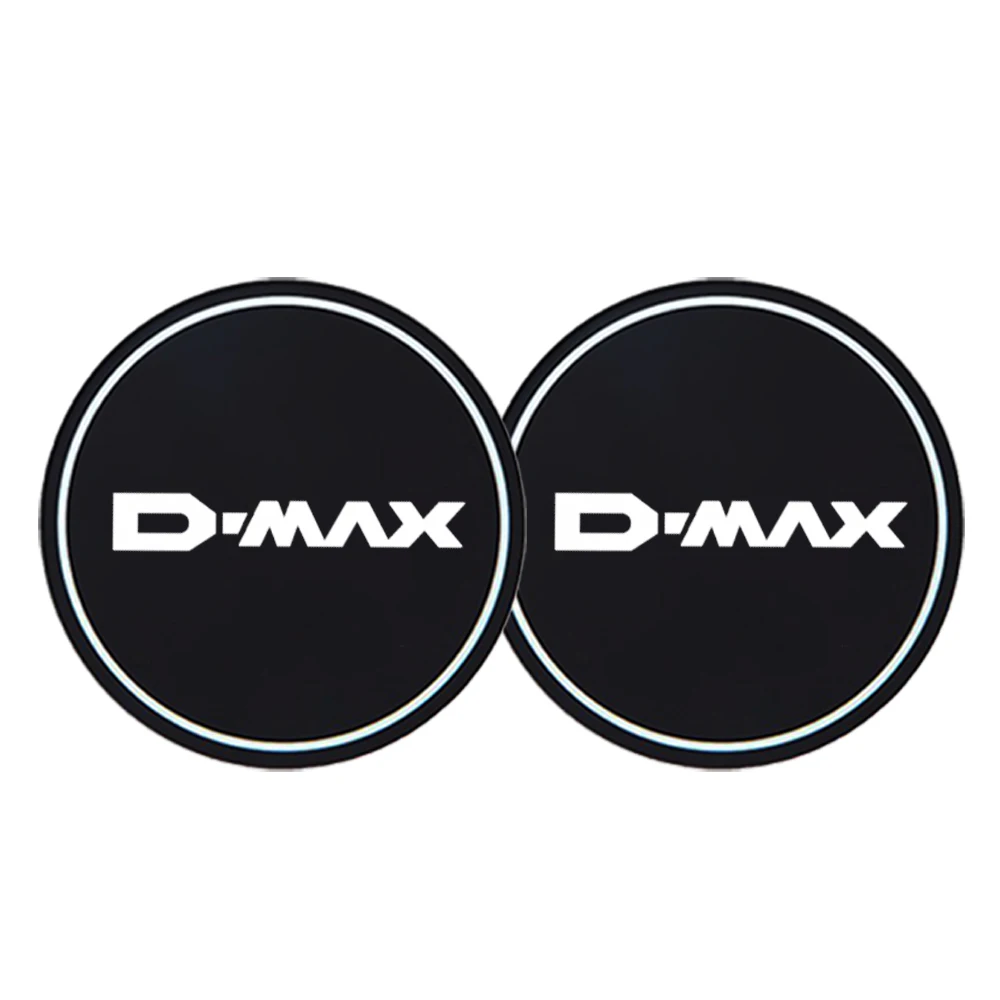 2Pcs Car Coaster Water Cup Bottle Holder Anti-slip Pad Mat Silica Gel Bottle Holder Pad For Isuzu D-MAX D MAX