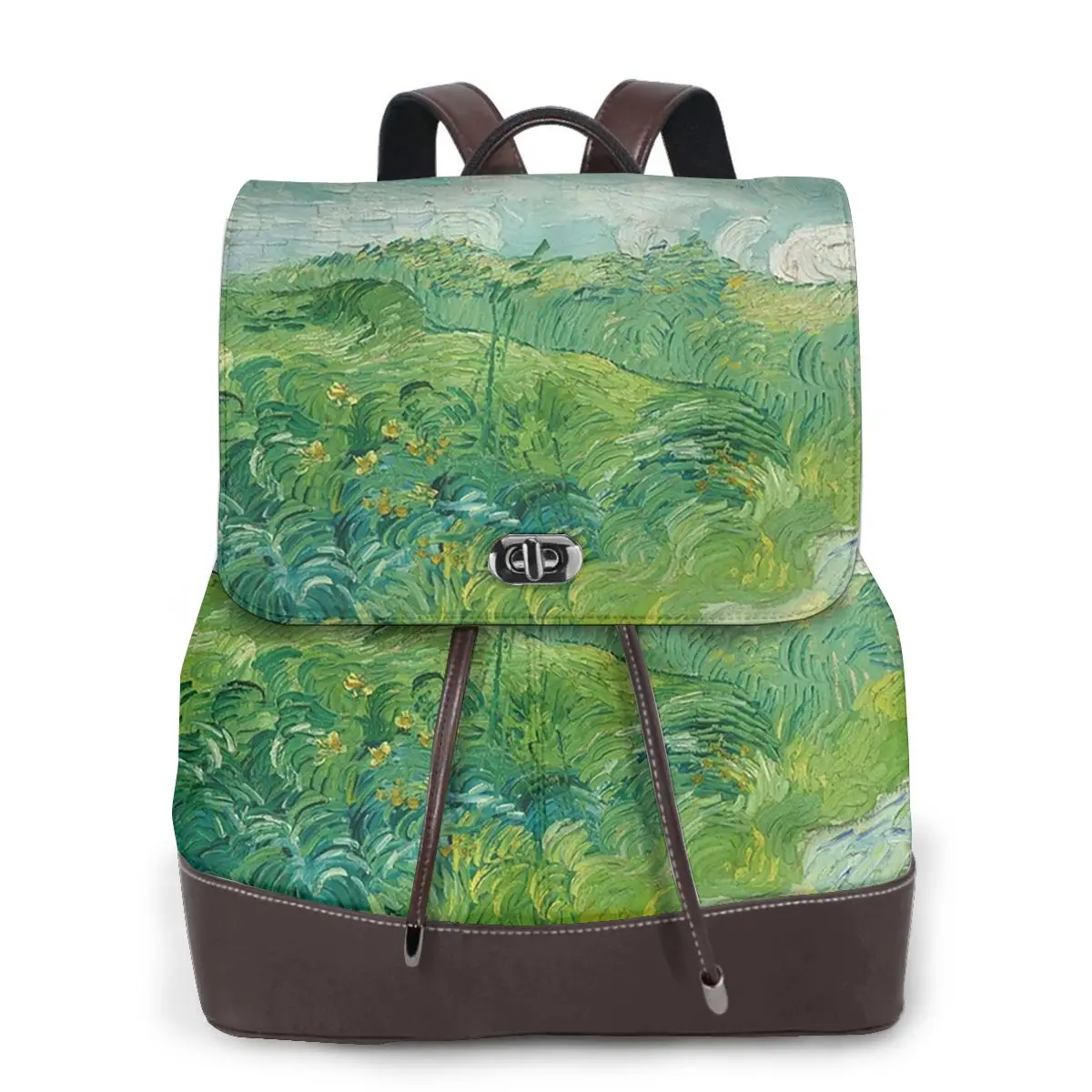 green-wheat-fields-auvers-vincent-van-gogh-bookbag-school-student-bags-hiking-travel-daypack-for-women-fashion-derma-backpack