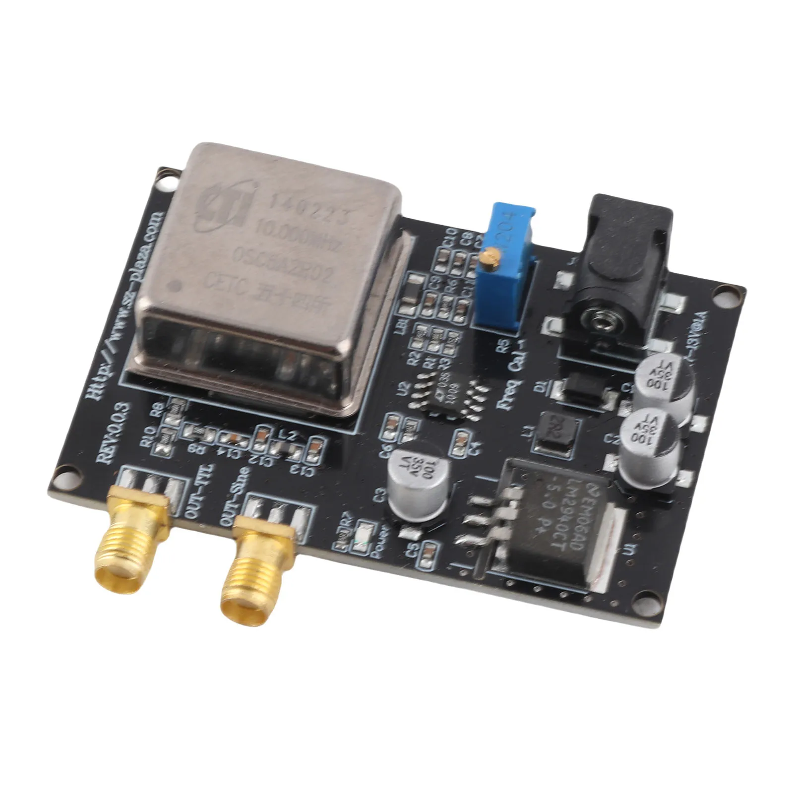 

OCXO 10MHz Frequency Standard Reference Module Durable Crystal Oscillator Constant Temperature Board for Instrument Benchmarks