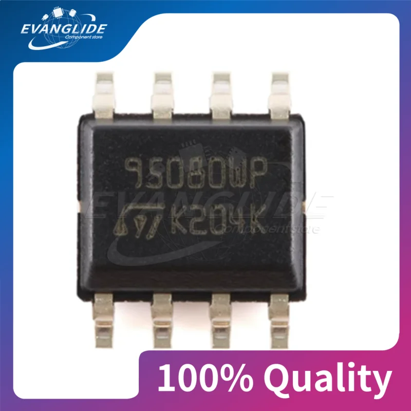 10 PCS/LOT 95080 M95080-WMN6TP MARKING 95080WP SOP8 EEPROM chip with high-speed clock