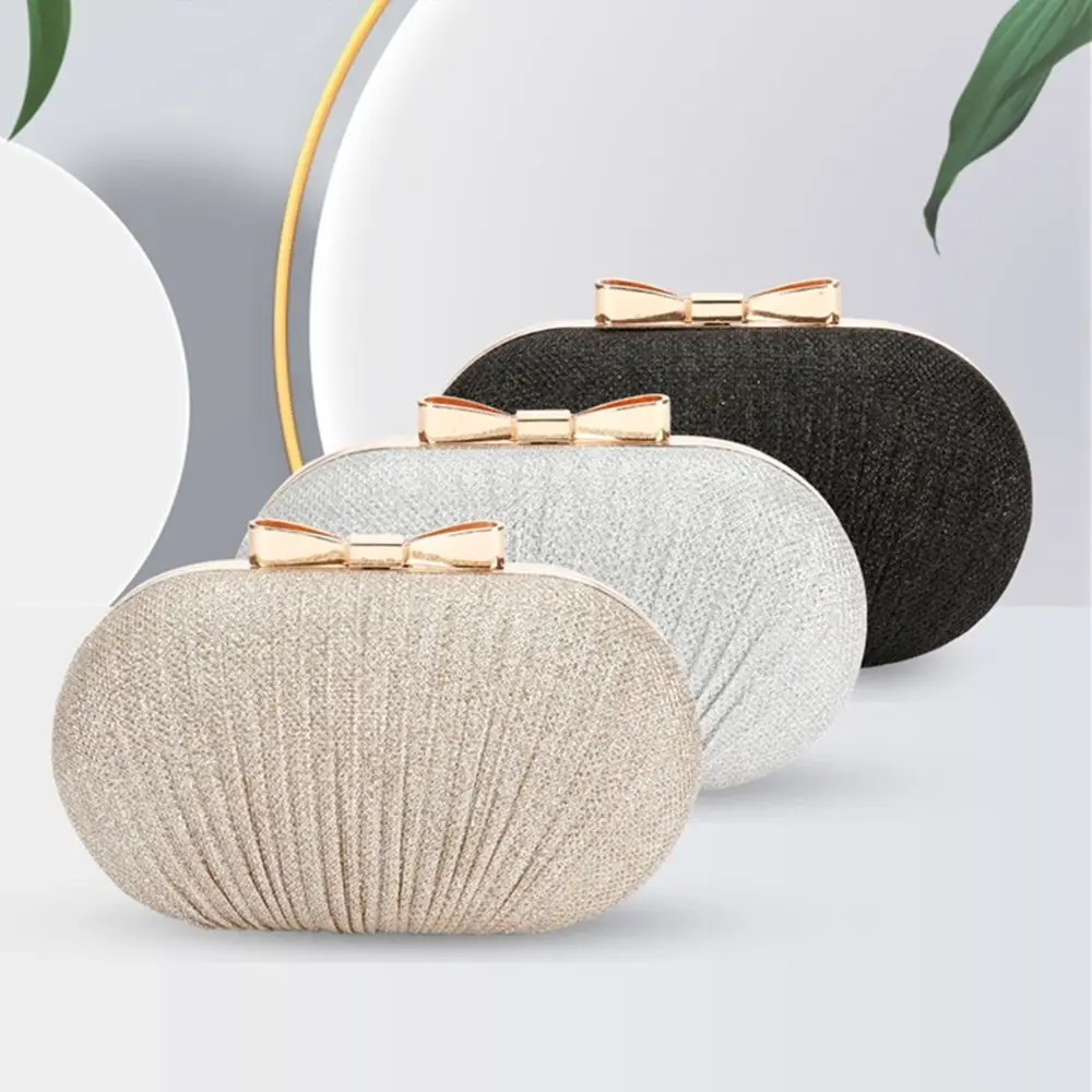 ウェディングブライダルクラッチハンドバッグ女性イブニングパーティーバッグチェーンショルダーバッグエレガントなラインストーン卵形宴会クラッチ財布