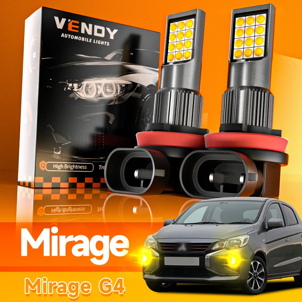 2pcs For Mitsubishi Mirage G4 2012-2023 LED Fog Light 2013 2014 2015 2016 2017 2018 2019 2020 2021 2022 Canbus Accessories