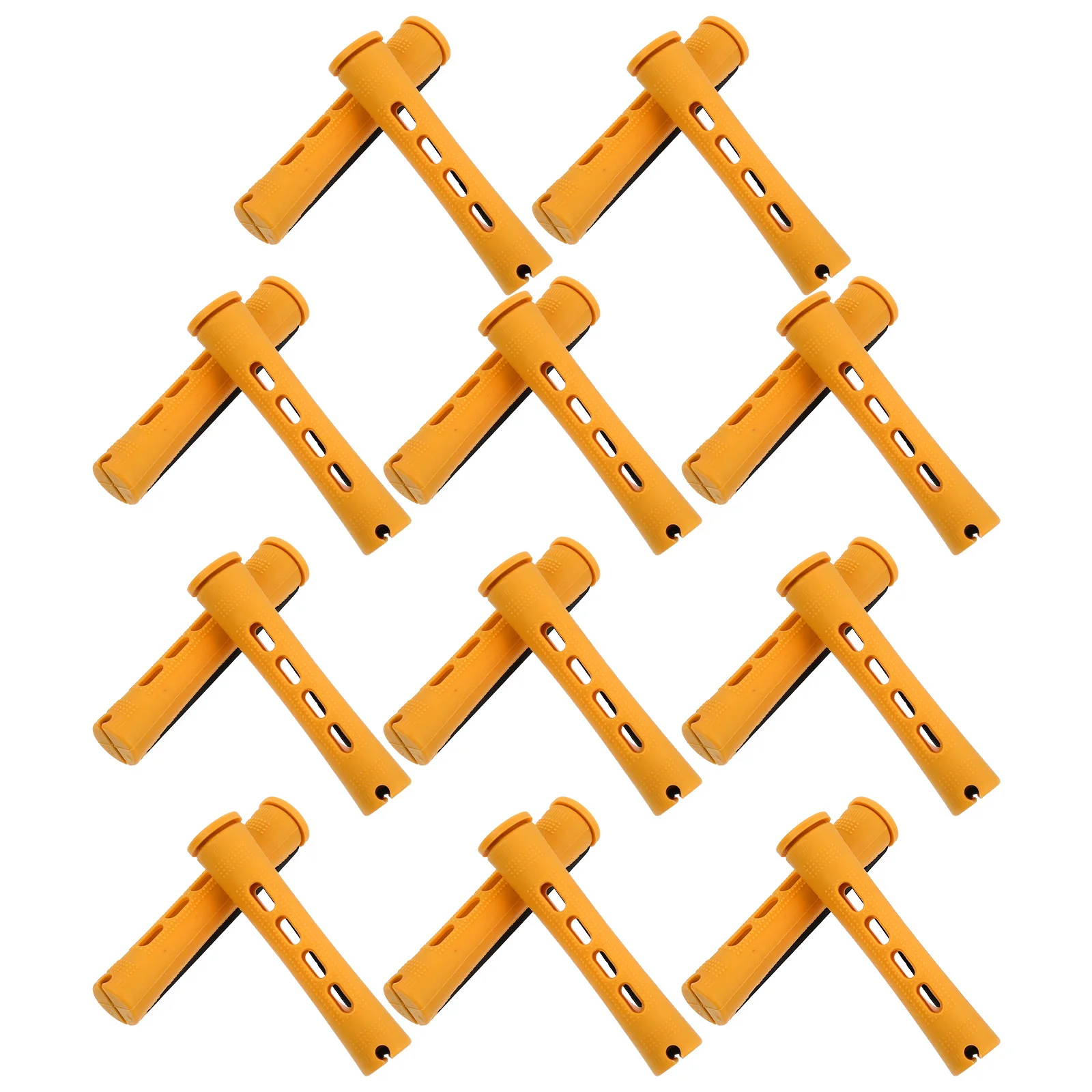 20 pçs rolos de cabelo rolos de plástico com tampas natural curl segurar leve ferramentas estilo cabelo portátil uso em viagem em casa