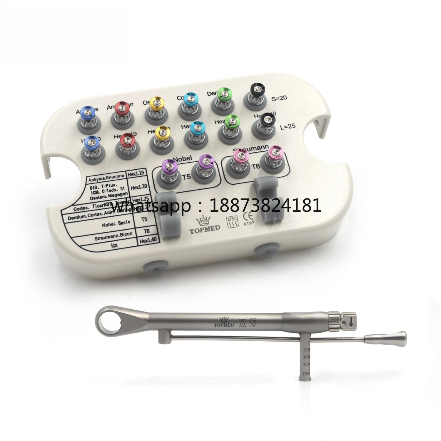 Equipments Widespread  Torque Wrench Screwdriver Dentist Repair Tool Prosthetic Kit Ratchet Drivers