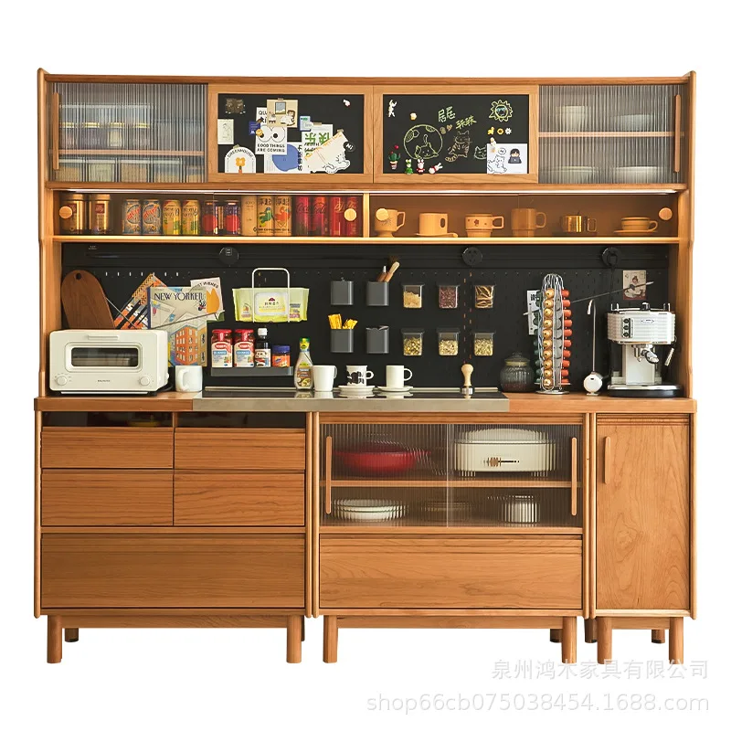 

Японский комод из массива дерева, простой, для столовой, тумба для хранения, из бруса