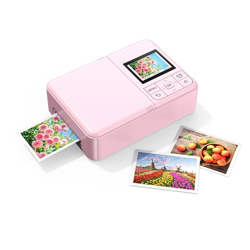 Kleurenfotoprinter Mini Fotoprinter 10x15cm 600DPI Kleur Kleine Telefoonfotomachine voor Thuis