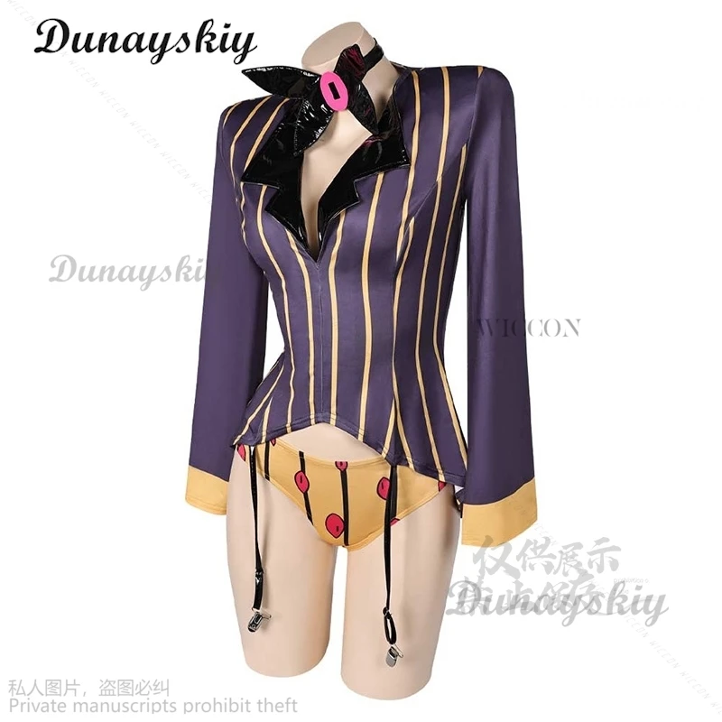 Костюм для косплея аластор комбинезон женский соблазнительный Бикини Комбинезон кавайный сексуальный костюм для косплея одежда для отеля злых Бохо для косплея